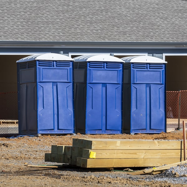 what is the expected delivery and pickup timeframe for the porta potties in Raymond MT